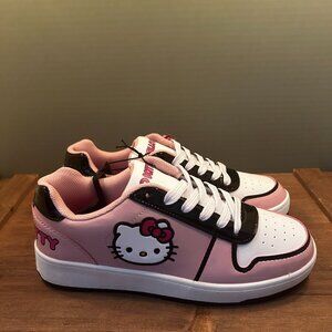 Hello Kitty Sanrio Women's Pink Casual Court Sneakers Size 9 NWT